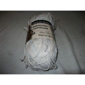 Loops & Threads Barcelona Yarn #5 Bulky BA-35 Arctic 328 Yards NEW